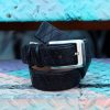 Corrente Corrente Quilted Calfskin Belt Black | Belts