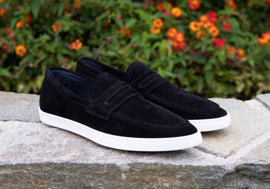 Maurice Suede Slip On Loafer Black | Sneakers