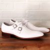 CARRUCCI Calfskin Cross Strap Loafer White | Loafers