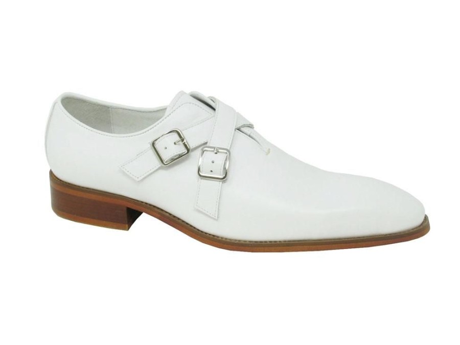 CARRUCCI Calfskin Cross Strap Loafer White | Loafers