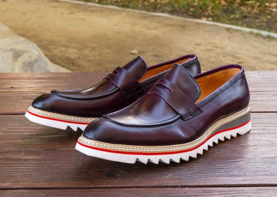 Maurice Style: 552-05-Purple | Loafers