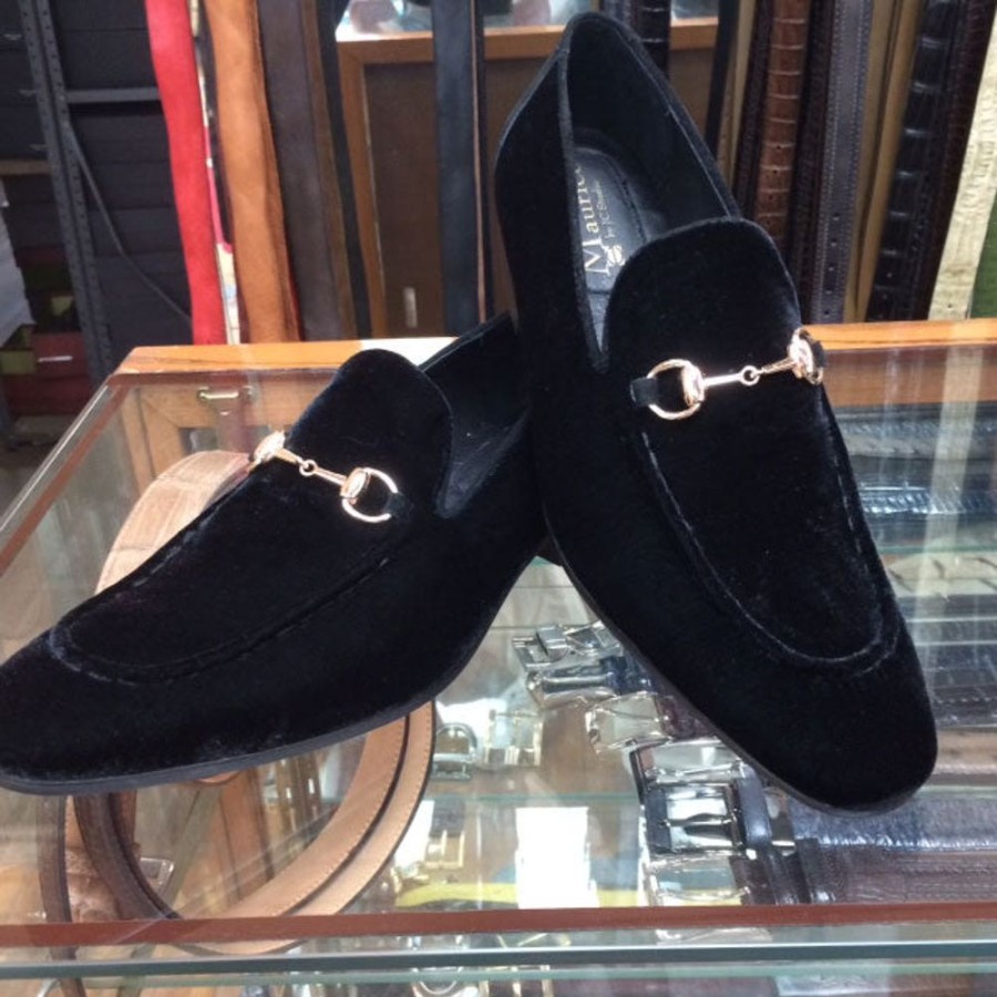 CARRUCCI Velvet Slip-On Loafer Black | Formal