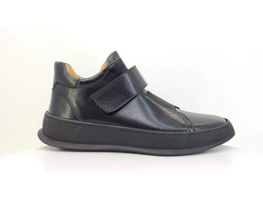 CARRUCCI Calfskin High Top Sneaker Black | Sneakers