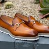 Carrucci by Maurice Calfskin Slip-On Horsebit Loafer Cognac | Loafers