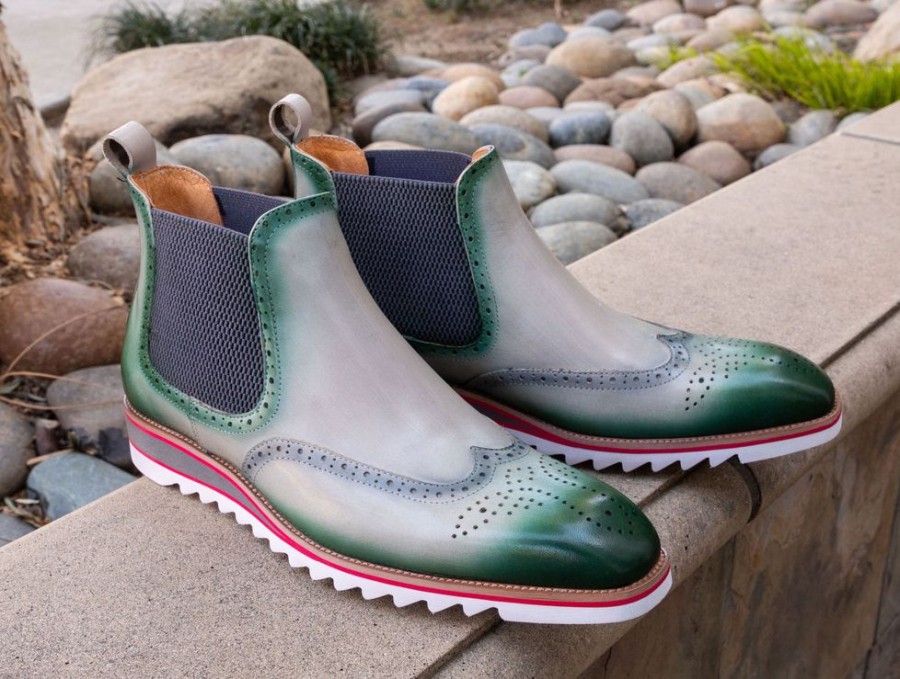 Maurice 550-19-Green/Bone | Boots