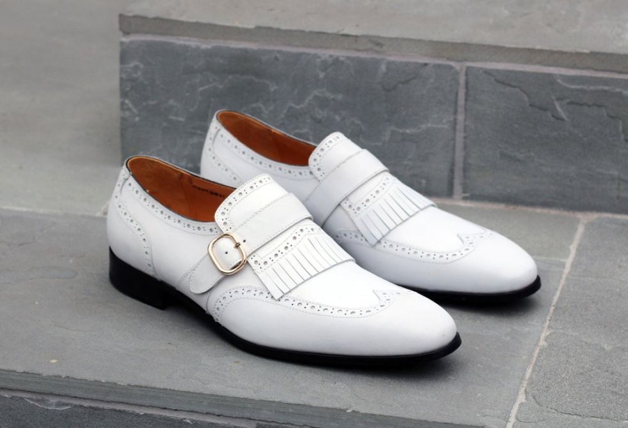 Ugo Vasare Calfskin Slip-On Shoe White | Loafers