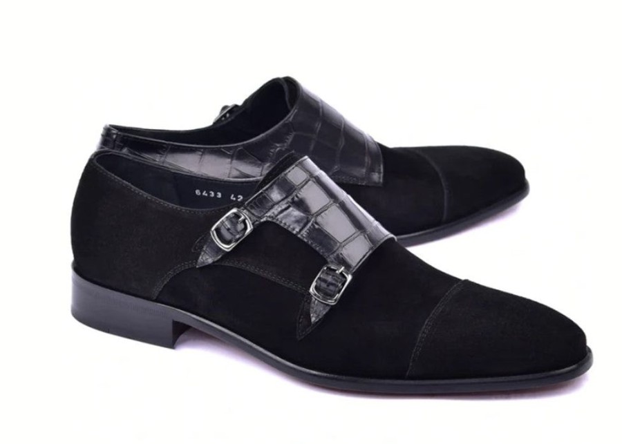 Corrente Style: 6433-Black | Monkstraps