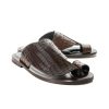 Corrente Corrente Exotic Printed Calfskin Sandal Tobacco | Sandals