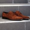 Corrente Corrente Suede Lace-Up Oxford Brown | Suede