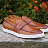 Maurice Calfskin Slip On Loafer Cognac | Sneakers