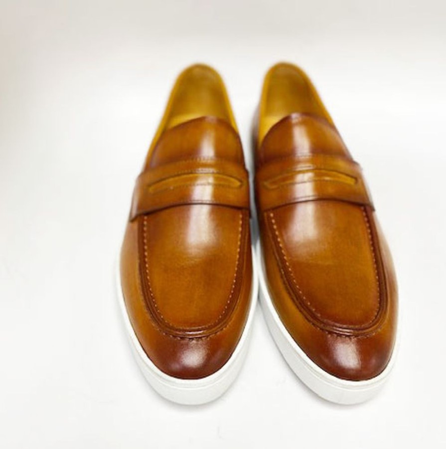 Maurice Calfskin Slip On Loafer Cognac | Sneakers