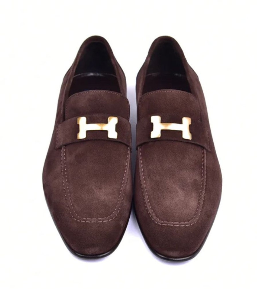 Corrente Corrente Suede Loafer Brown | Suede