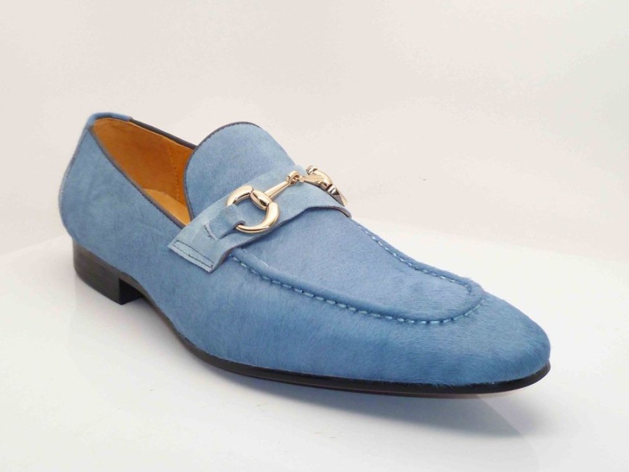 Carrucci by Maurice Carrucci By Maurice Pony Hair Loafer Sky/Blue | Loafers