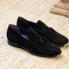 Jean Pierre Jean Pierre Suede Tasseled Loafer Black | Suede