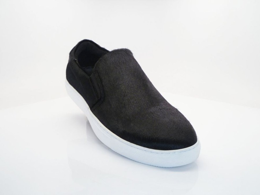 Carrucci by Maurice Carrucci By Maurice Pony Hair Slip-On Sneaker Black | Sneakers