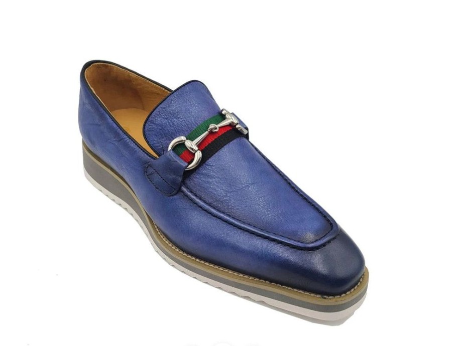 Carrucci by Maurice Style: 515-07R-Blue | Loafers