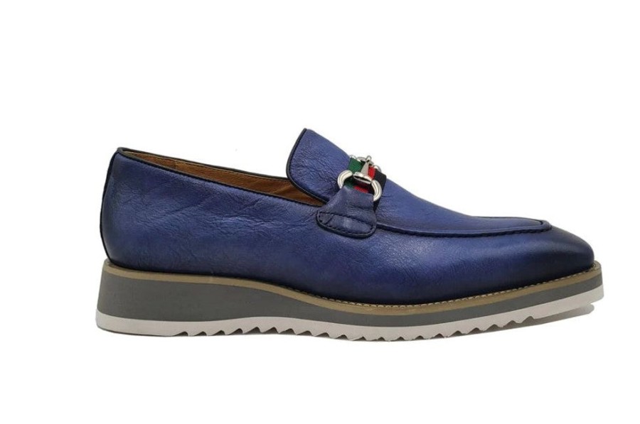 Carrucci by Maurice Style: 515-07R-Blue | Loafers