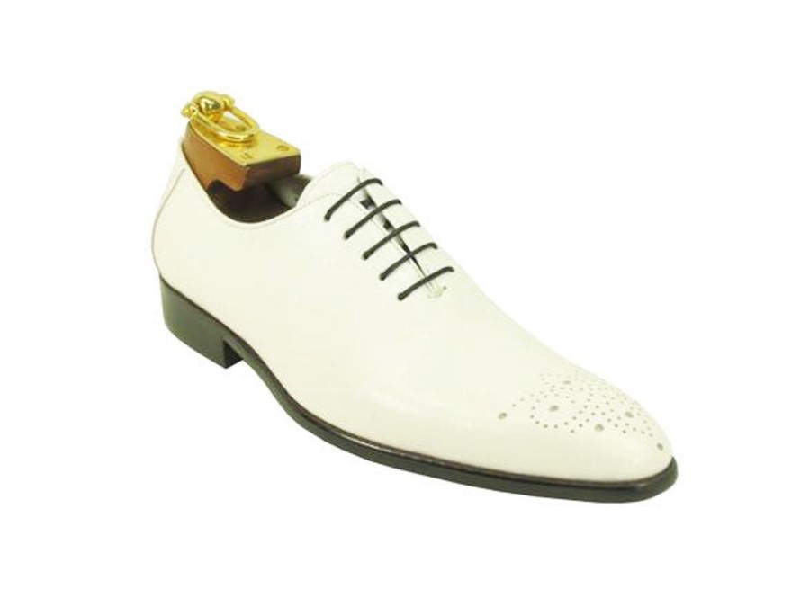 CARRUCCI Calfskin Lace-Up Oxford White | Lace-Ups