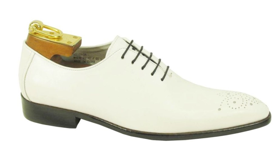 CARRUCCI Calfskin Lace-Up Oxford White | Lace-Ups