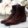 Corrente Corrente Suede Slip-On Boot Brown | Suede