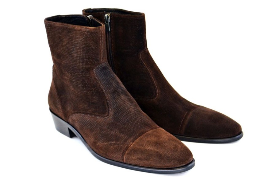 Corrente Corrente Suede Slip-On Boot Brown | Suede