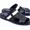 Corrente Corrente Perforated Calfskin Sandal Black | Sandals