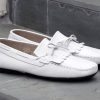 Maurice Maurice Supple Calfskin Slip-On Driving Moccasin White | Loafers