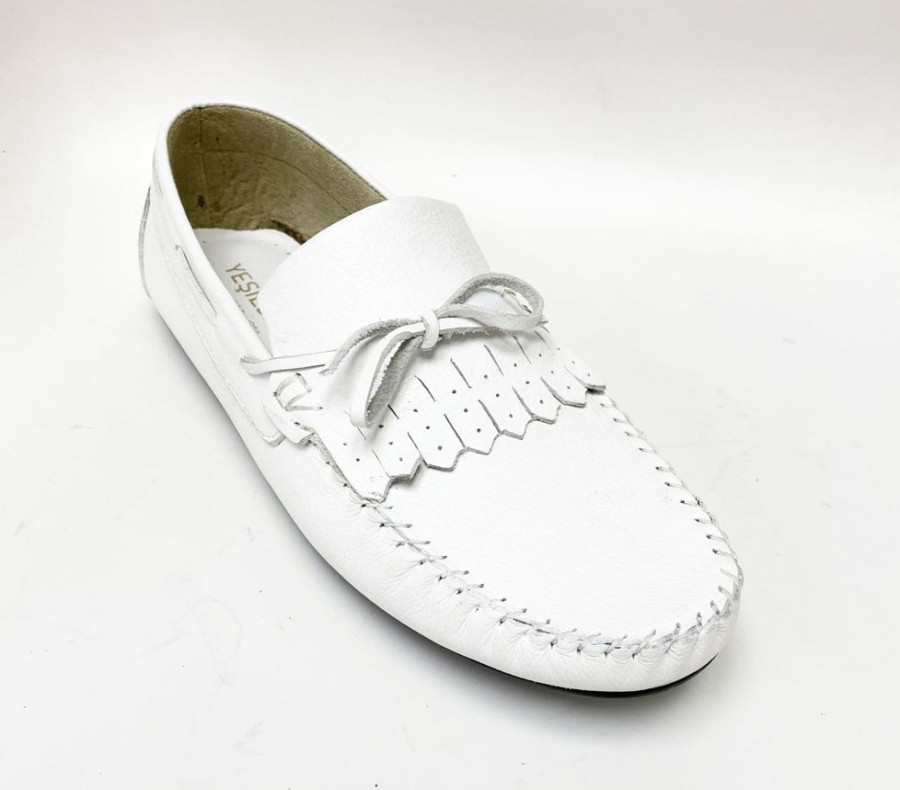 Maurice Maurice Supple Calfskin Slip-On Driving Moccasin White | Loafers