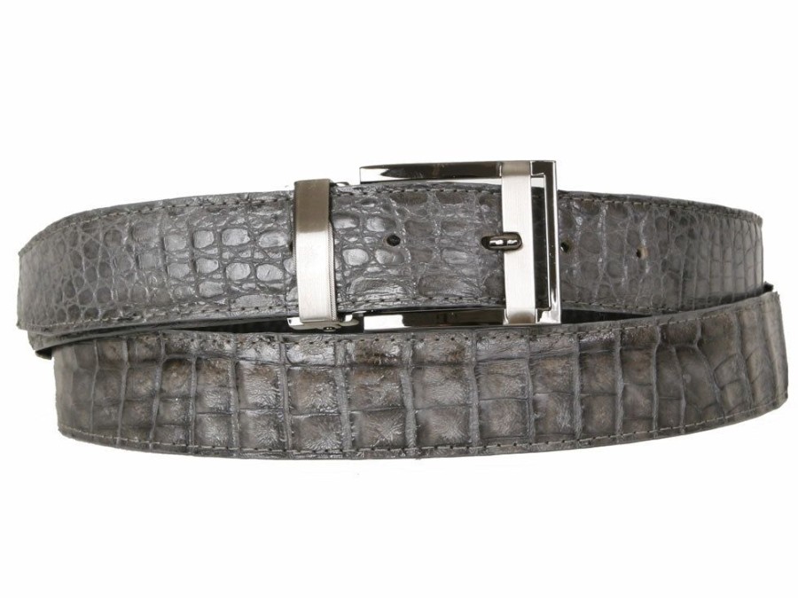 Maurice Baby Crocodile Belt Grey | Belts