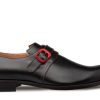 Mezlan Mezlan "Profumo" Monkstrap Black/Red | Monkstraps