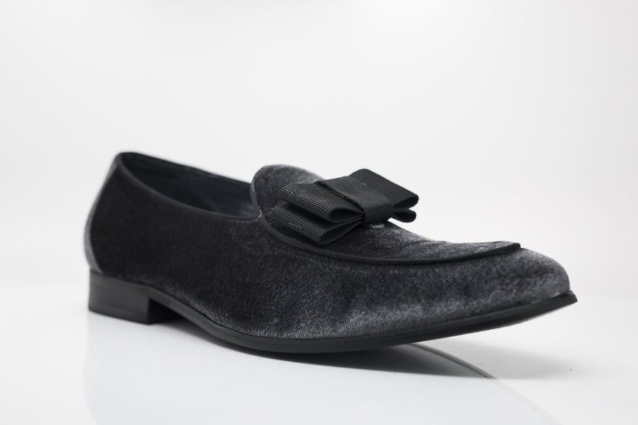 CARRUCCI Velvet Formal Loafer Charcoal | Formal