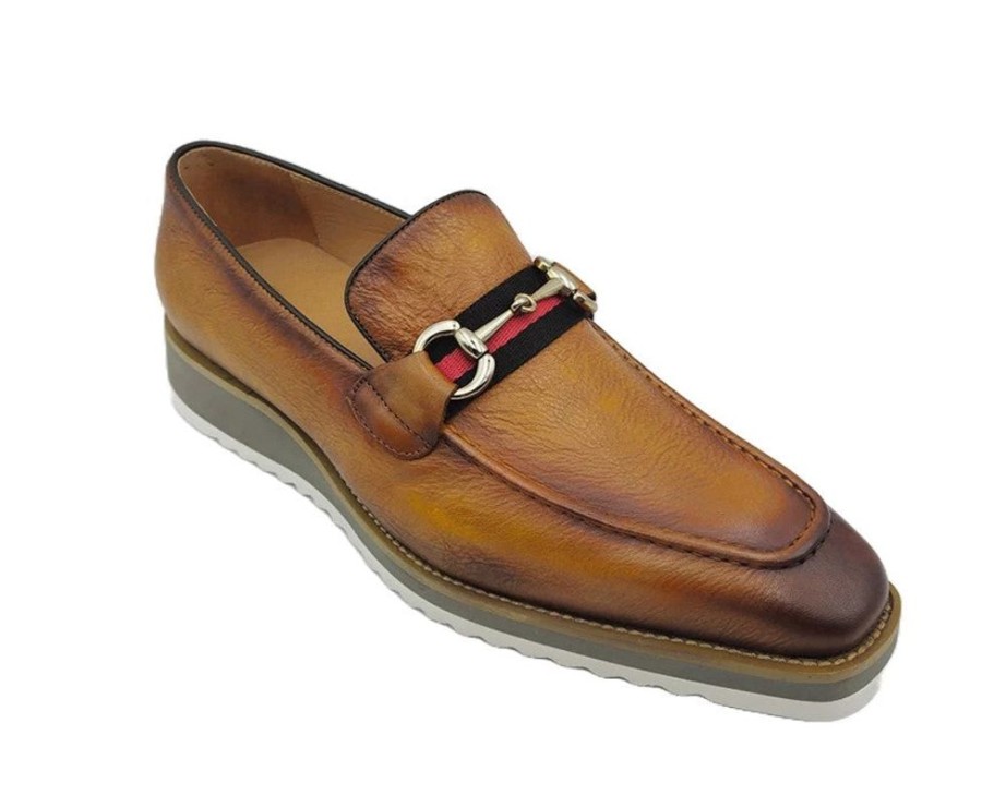 Carrucci by Maurice Style: 515-07R-Cognac | Loafers