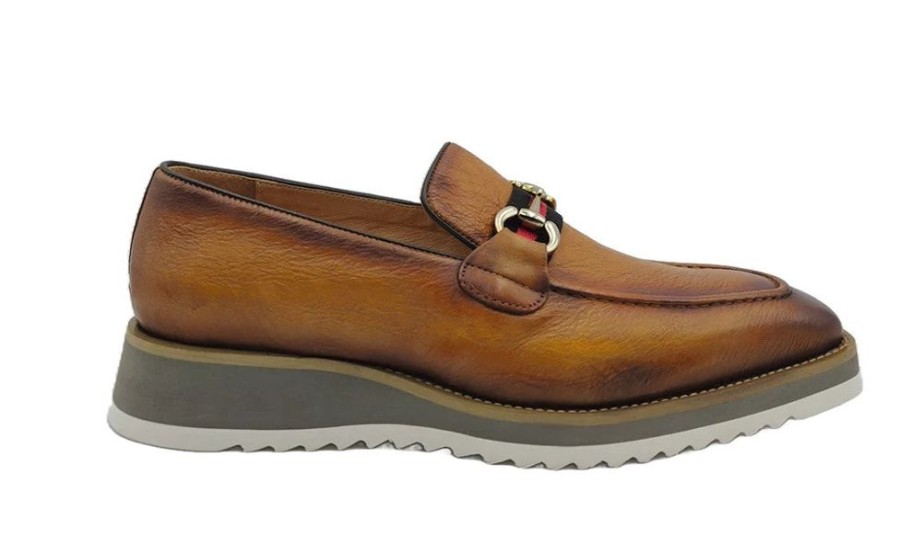 Carrucci by Maurice Style: 515-07R-Cognac | Loafers