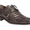 Mezlan Anderson Crocodile Oxford Grey | Exotics