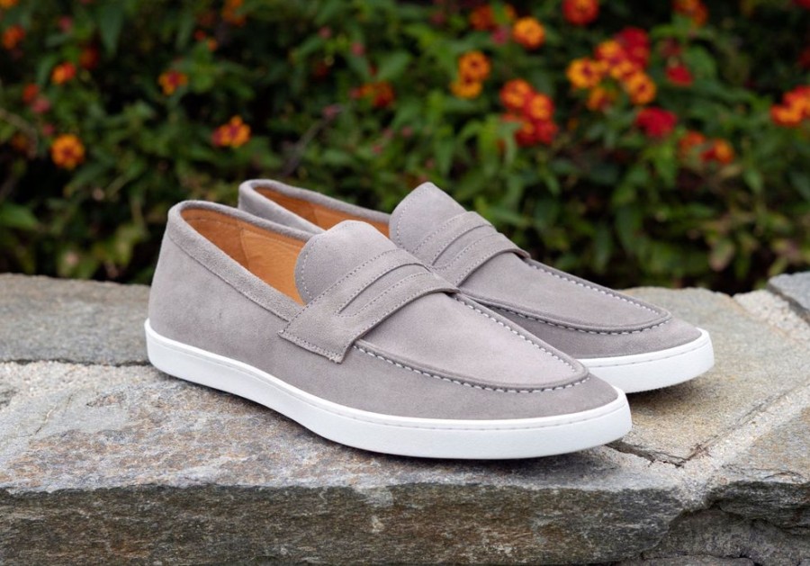 Maurice Suede Slip On Loafer Grey | Sneakers