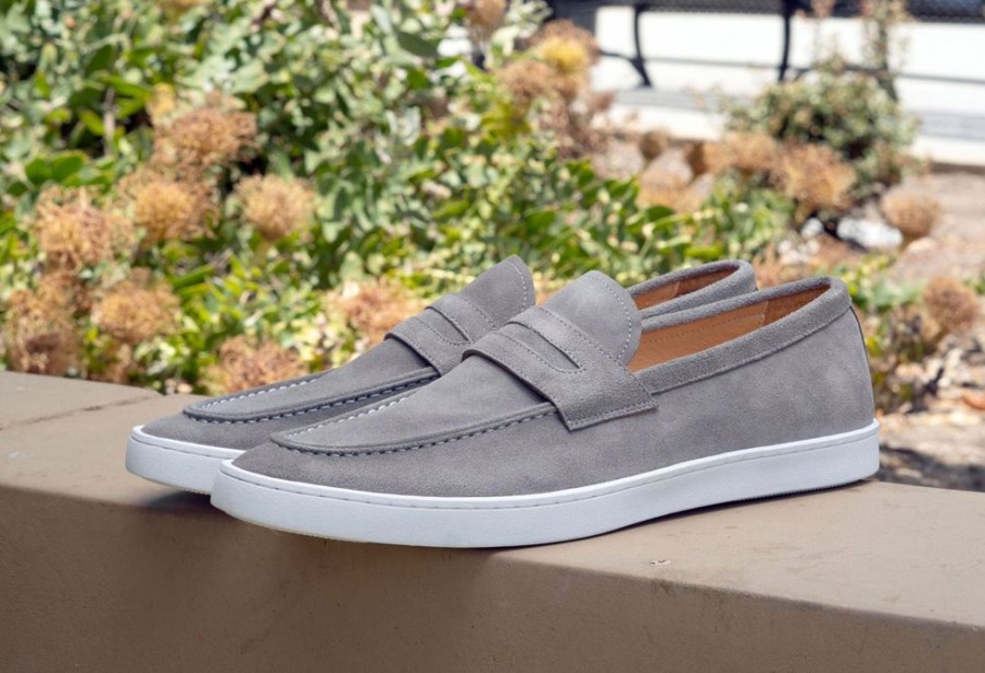 Maurice Suede Slip On Loafer Grey | Sneakers