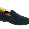 CARRUCCI Studded Suede Slip-On Loafer Blue | Suede