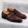 Ugo Vasare Supple Suede Slip-On Shoe Brown | Suede