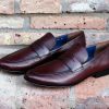 Jean Pierre Jean Pierre Deerskin Penny Loafer Burgundy | Loafers