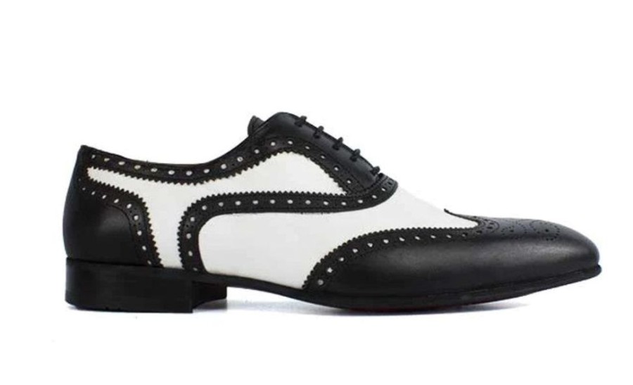 Pelle Style: Goodfellas-Black/White | Lace-Ups