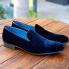 Maurice Maurice Velvet Venetian Loafer Navy | Formal