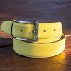 Maurice Suede Belt Yellow | Belts