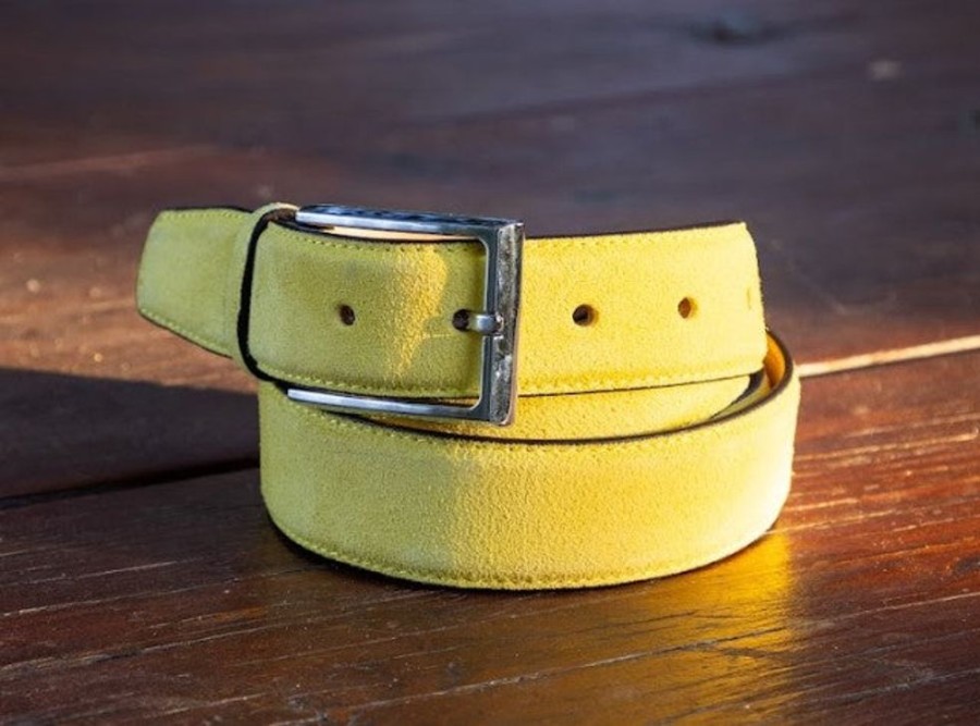 Maurice Suede Belt Yellow | Belts