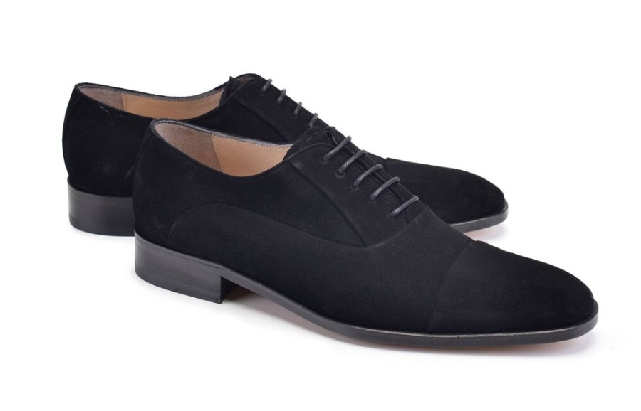 Pelle Pelle Suede Lace-Up Oxford Black | Suede