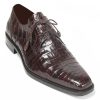 Mezlan Anderson Crocodile Oxford Brown | Exotics