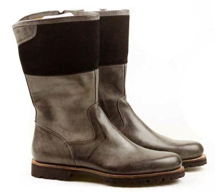 Ugo Vasare Calfskin & Suede Boot Boot Brown | Suede