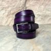 CARRUCCI Burnished Calfskin Belt Purple | Belts