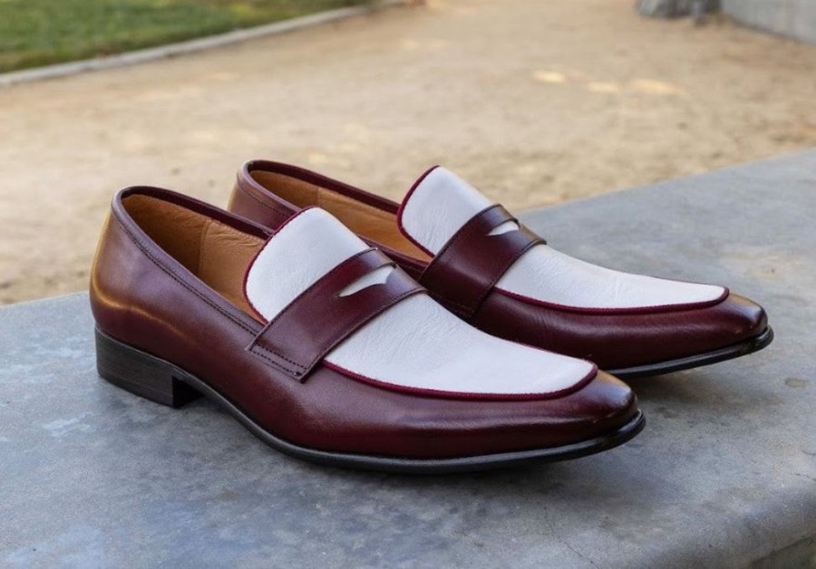 Maurice Style: 2240-12T-Red/White | Loafers