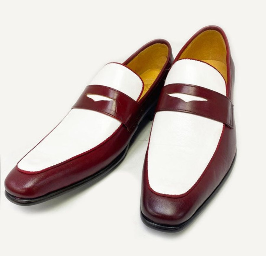 Maurice Style: 2240-12T-Red/White | Loafers