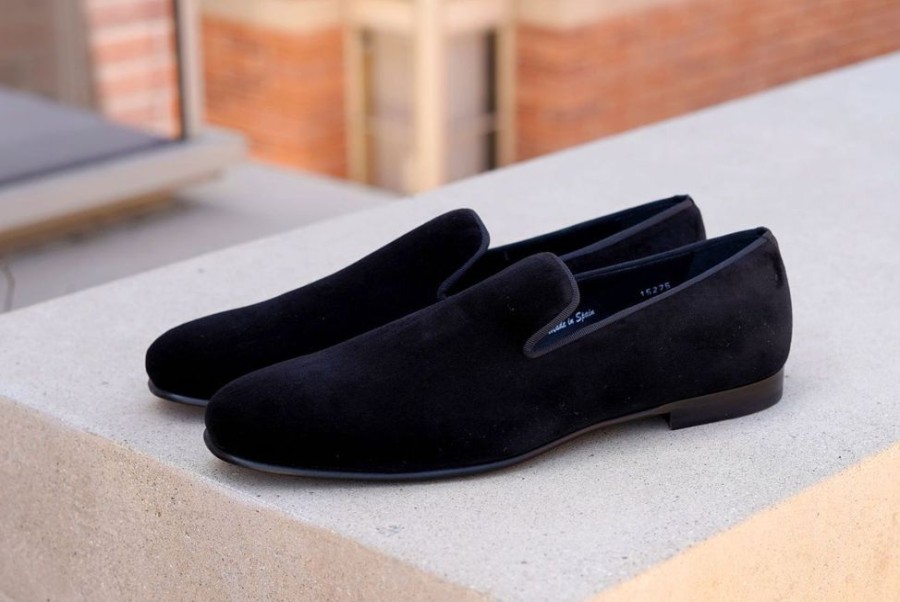 Mezlan Mezlan Velvet Formal Loafer Black | Formal